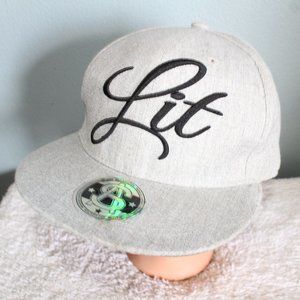 Sole Addiction Lit Men's Gray Snapback Baseball Cap One Size